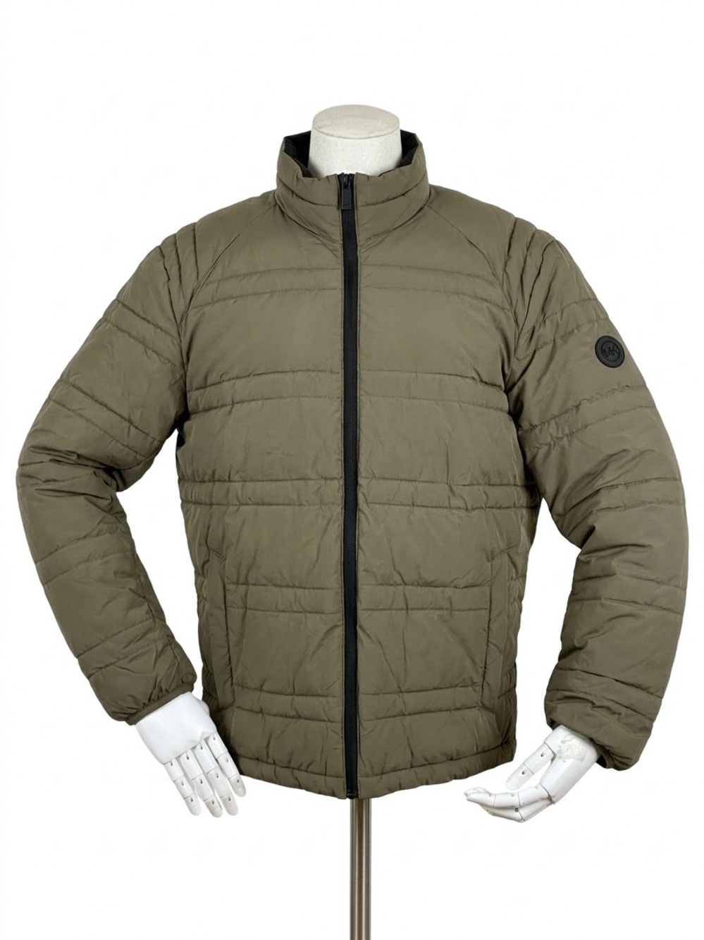 Michael Kors Olive Green Quilted Puffer Jacket